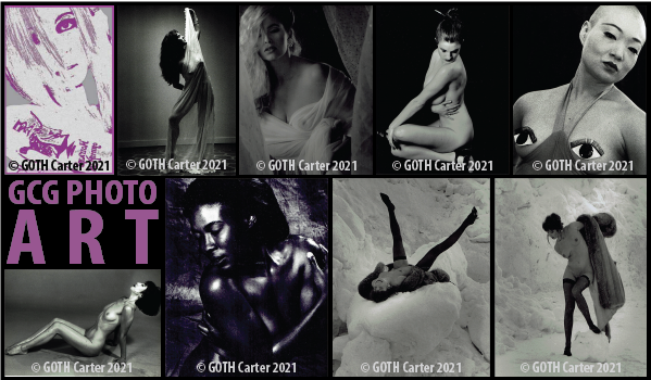 GOTH Carter ART photo montage. [Australia. USA. Japan. 1990-2021]