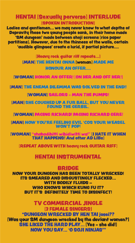 OSOJI NINJAS LYRICS HENTAI [SEXY] SECTION
					