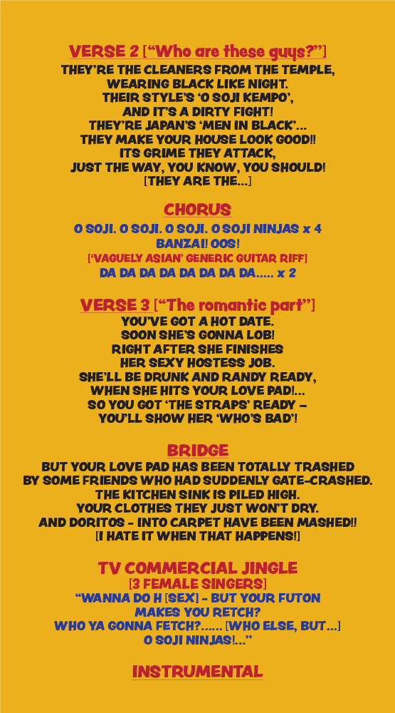 OSOJI NINJAS LYRICS VERSE 2 and 3